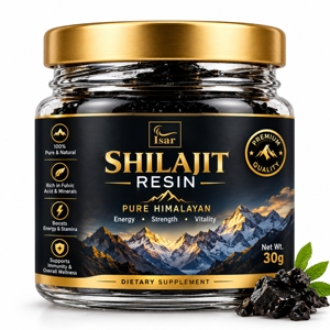 Private Label <b>Shilajit</b> Resin with 82%+ Fulvic Acid & Trace Minerals Original Pure <b>Shilajit</b> Resin 30g for Energy & Immune Support - Product Image 1
