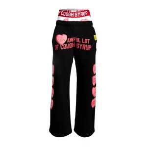 Pantalon de jogging cargo décontracté pour homme, imprimé, taille haute, en molleton 100% coton, séchage rapide THAT'S A AWFUL LOT OF COUGH SYRUP - Product Image 3