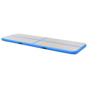 Tapis de gymnastique gonflable en PVC bleu avec pompe 315"x39.4"x3.9"-Équipement et accessoires de gymnastique - Product Image 4