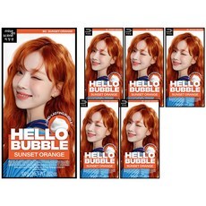 Tinte para el Cabello Hello Bubble de Mise En Scene, Color Naranja Atardecer, 6 Unidades, Semipermanente, con Descuento - Product Image 1