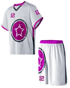 ชุดลาครอสแบบกำหนดเอง เสื้อผ้ากีฬาทีม เสื้อเจอร์ซีย์และกางเกงขาสั้นแบบกลับด้านได้ สำหรับฤดูร้อน ดีไซน์ด้านหน้าและด้านหลัง OEM ODM - Product Image 4