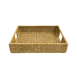 Hot Selling Woven Decorative Serving Tray Elegant Dining Rustic Home Kitchen <b>Table</b> Centerpiece Display Basket - Product Image 1