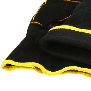 A Grade Cowhide Leather Hand Safety Welding Work <b>Gloves</b> New Straight Thumb Cotton Lined Heat Resistant Welder Working <b>Gloves</b> - Product Image 6