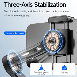 Stabilisateur de cardan M02 avec suivi automatique IA, télécommande magnétique, stabilisateur 3 axes, prise de vue multi-modes, TikTok - Product Image 2