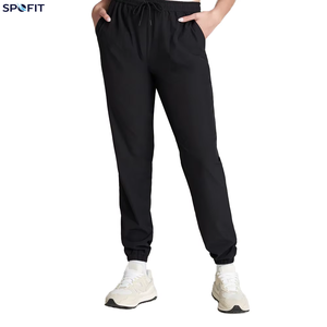 Pantalon de sport léger à taille basse pour homme, coupe droite, 100% polyester, fitness, séchage rapide, entraînement, pantalon de sport - Product Image 1