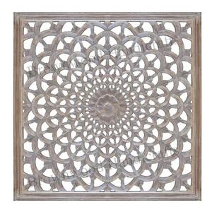 Proveedor al por mayor de Panel de pared de madera MDF decorativo Panel colgante de pared tallado a mano de madera de forma cuadrada para la decoración de la habitación - Product Image 6