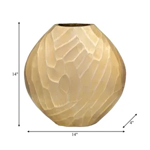 Vase de sol en fer au design côtier moderne et luxueux, centre de table premium pour salon, fournisseur d'exportation en gros ZAHID EXPORTS - Product Image 2