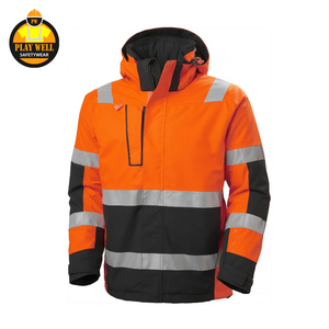 Chaqueta de Seguridad de Alta Visibilidad para Trabajo, Impermeable, de Manga Larga, con Logotipo Personalizado, para Construcción, para Hombre - Product Image 6