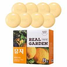 Happy Bath Real Garden Vitamin Yuzu Soap 90g 8ea Discounted Set