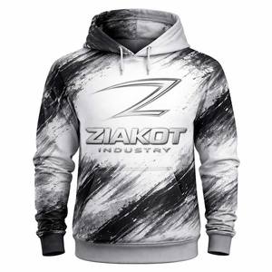 Sudadera con capucha de camuflaje cosido personalizado impresión personalizada negro-blanco 3D bandera americana caza deportes pulóver - Product Image 1