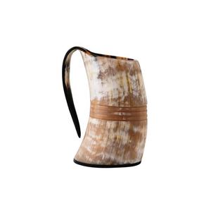 Taza de cuerno vikingo natural hecha a mano estilo náutico tallado Venta caliente para servir y beber en el restaurante del hotel en casa - Product Image 3
