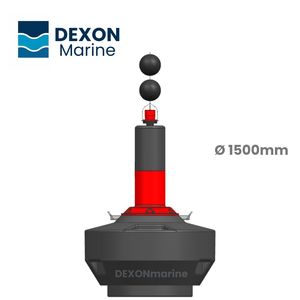 Bouée de <span class=keywords><strong>marque</strong></span> <span class=keywords><strong>cardinale</strong></span> de diamètre 1500mm pour rivières et ports Bouée de navigation avec produit d'approvisionnement marin jaune Topmark - Product Image 2