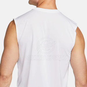 Chemises sans manches pour hommes, décontractées, pour la gym, le fitness, la musculation, l'été, en coton, pour l'entraînement - Product Image 5