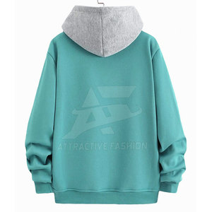 เสื้อฮู้ดดี้โอเวอร์ไซส์พรีเมียมสำหรับผู้ชาย ผ้าคอตตอนผสม เสื้อฮู้ดดี้โอเวอร์ไซส์แฟชั่นกลางแจ้งสำหรับผู้ชาย - Product Image 2