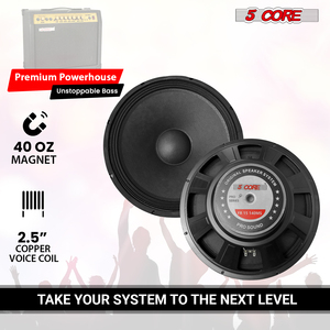 Haut-parleur de remplacement pour ampli de guitare électrique 5 Core FR 15 140 MS GTR 15 pouces, 2000W, 8 Ohm, faible distorsion, fréquence 35-1.5KHz - Product Image 5