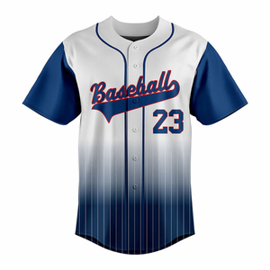 Camiseta de Béisbol Personalizada de Alta Calidad para Hombre, Uniforme Deportivo con Botones, Camiseta de Béisbol con Estampado - Product Image 1