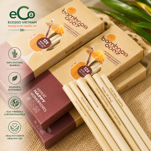 ECO2GO VIETNAM Pailles en bambou réutilisables, écologiques, style minimaliste pour les fêtes - Product Image 1