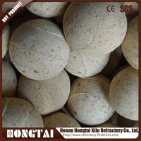 Billes céramiques HONGTAI en alumine 65% réfractaire pour unité de récupération du soufre, services de soudage, pliage et découpe, taille 10-100mm
