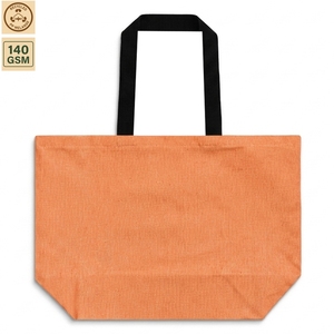 Laminated Recycled Cotton Jumbo Shopping Bag 60x40x20cm Large Capacity Custom Logo Wholesale Promotional Tote Private Label OEM - Product Image 1