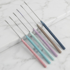 Stainless Steel Hair Extension Pulling <b>Needle</b> Hook Applicator Thread Pulling Tool Accessories - Product Image 1