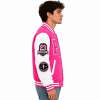 Veste de baseball Letterman en toile noire, style bomber long d'hiver, inspirée du style universitaire, streetwear