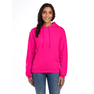 JERZEES NuBlend 996MR – Sweat à capuche rose promotionnel en molleton doux coton-polyester, prêt pour l'impression sérigraphique – Fournisseur direct usine - Product Image 2