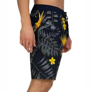 Men's Sublimation Printed Board <b>Shorts</b> Floral Pattern Quick Dry Drawstring Waist Casual Swimwear <b>Short</b> Length - Product Image 3