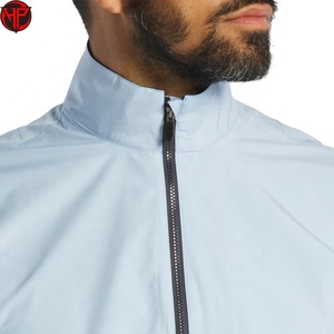 Light Blue Short Sleeve <b>Cycling</b> Jacket Zip Up <b>Stand</b> Collar Bike Jersey Windproof Riding Jacket for Outdoor Sports Jacket - Product Image 3