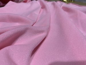 Pink Eco-Friendly Tricot <b>Fabric</b> 58/60 Inch Wide 100% Polyester Sheer Medium <b>Weight</b> Woven Plain Style Women Home Textile Scarves - Product Image 3