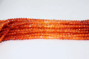 Cuentas Rondelle facetadas de cornalina Natural sombreadas AAA 4-4,5mm 13 pulgadas hebra para la fabricación de joyas - Product Image 2