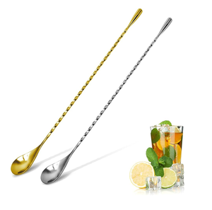 Cuchara de Barra de Latón Genuino Bold Blossom de Calidad Duradera con Mango Metálico de Diseño Moderno, OEM Disponible, Empaque Personalizado para Uso en Bares - Product Image 6