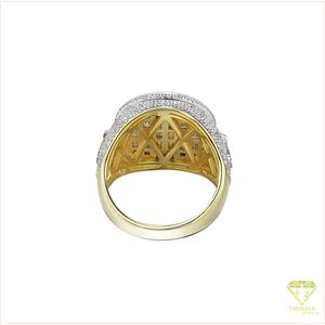 Bague ornée en moissanite et diamant en argent sterling 925, style religieux, pour la vente de bijoux et les collections de cadeaux - Product Image 5