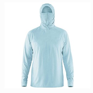 Camiseta con Capucha para Pesca, Protección Solar, Anti-UV, Talla Grande, Impermeable, Transpirable, de Secado Rápido, con Protección para el Cuello, Precio de Fábrica - Product Image 3