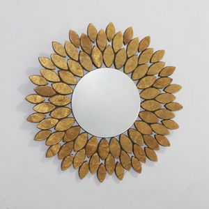 Elegant <b>Round</b> Resin <b>Mirror</b> 15.5 Inch Wall Mounted Decorative <b>Mirror</b> Modern Home Decor for Bedroom Living Room Entryway <b>Bathroom</b> - Product Image 1