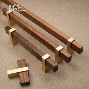 Tirador de Mueble Moderno de Latón Cepillado con Extremo Redondo, Tirador Minimalista para Cajones, Puertas de Cocina y Armarios - Product Image 2