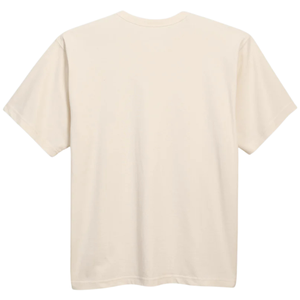เสื้อยืดผู้ชายทรงหลวม สีธรรมชาติ ผ้าฝ้ายพรีเมียม คอกลม แขนสั้น สไตล์ลำลอง โอเวอร์ไซส์ ใส่สบายทุกวัน - Product Image 2