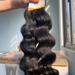 Extensions de Cheveux Naturels Vierge Vietnamiens Non-Remy 100% Blanches, Style Lisse Ondulé, Toutes Couleurs, Qualité Supérieure, Prix de Gros - Product Image 1