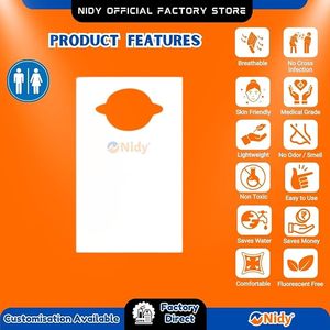 Nidy Unisex Disposable Lightweight <b>Waterproof</b> Pull-On Apron Hygienic Beauty Personal Care Skin Care Hotel Travel Food Service - Product Image 3