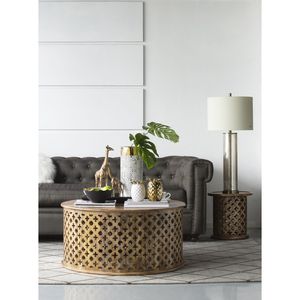 Lampada da Tavolo in Vetro Specchiato Oro 16x16x35 con Paralume in Tessuto Bianco, Elegante Decorazione per la Casa - Product Image 5