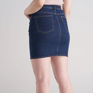 Casual Wear Button Custom Logo Women Short Denim Skirts High Quality New Fashion Style Women Skirt 2026 Cotton Skirts - Product Image 4