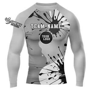 Chemise de compression unisexe à séchage rapide et respirante, de haute qualité, en spandex/polyester, sur mesure - Product Image 6