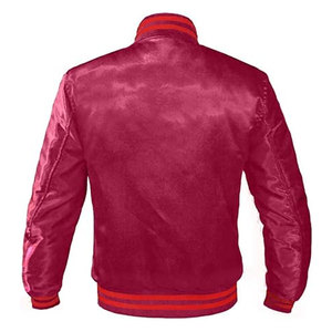 Custom Alpha Sorority Fraternity Letterman Jacket Stylish University Greek Apparel Satin Baseball Bomber Jacket Snap <b>Button</b> - Product Image 2