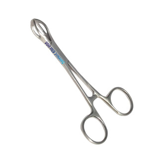 Forceps chirurgical vétérinaire en acier inoxydable de haute qualité, 5,5 pouces, manuel, réutilisable, pour la chirurgie animale, instrument de classe II, OEM - Product Image 1