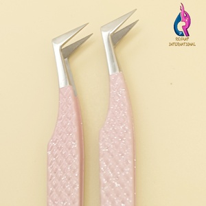 Meilleures pinces à cils russes durables pour extensions de cils, effet ombré, paillettes argentées, volume méga, cils classiques, fibres en acier inoxydable - Product Image 4