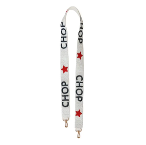 Sangle en tissu à carreaux rouges et blancs, accessoire de mode pour poignée d'épaule - Product Image 4