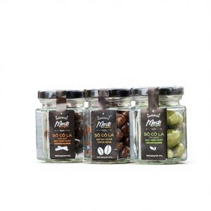 Meilleur chocolat noir amer sucré recouvert de café et d'amandes, chocolat de haute qualité du Vietnam, emballage de 40 g de poids net - Product Image 1