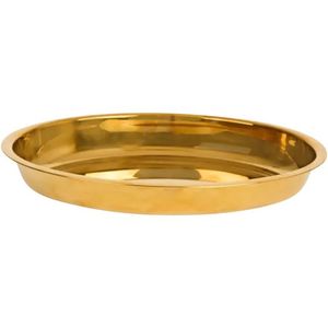 Plateau de service élégant en laiton, plateau en métal artisanal de qualité supérieure, vaisselle décorative élégante pour restaurant, maison, hôtel, salle à manger - Product Image 1