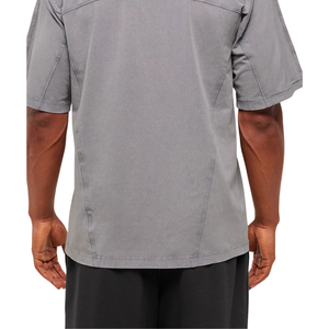 เสื้อยืดออกกำลังกายผู้ชายไซส์ใหญ่ ระบายอากาศได้ดี เหมาะสำหรับการเล่นกีฬา ทรงหลวม ใส่สบาย สีเทา - Product Image 4