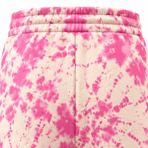Wholesale <b>Mens</b> Tie Dye Sweat <b>Shorts</b> <b>Fleece</b> Fabric Elastic Waist Drawcord Side Pockets Relaxed Casual Clothing Manufacturing Unit - Product Image 5