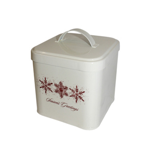 Customized Elegant Metal Canister with Secure Cover for Home Storage and Arrangement - Product Image 1